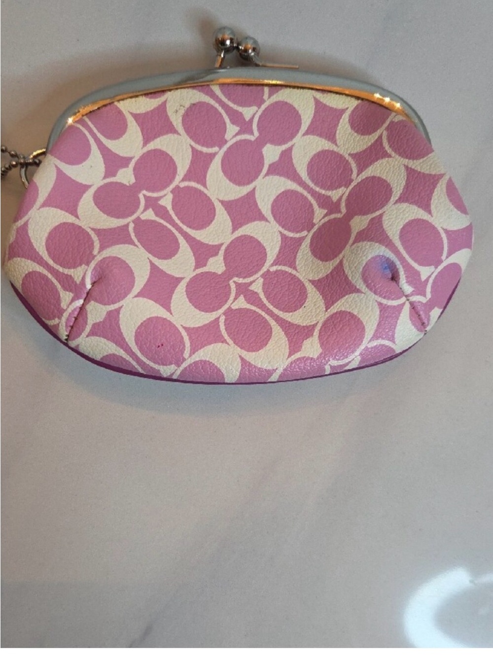 Coach Pink and Signature Canvas Cosmetic Bag Collection - Picture 12 of 13